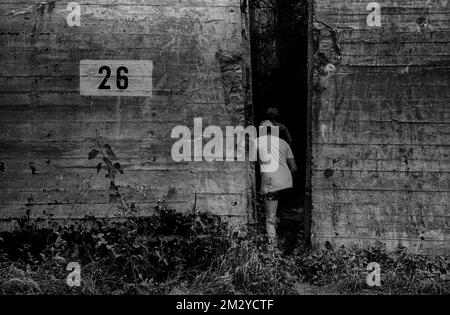 Pologne, 16,8.1988, Wolfsschanze Fuehrer Bunker en Pologne Banque D'Images