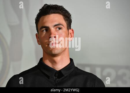 Belge Niels Vandeputte photographié lors de la présentation de l'équipe de motocross Corendon-Circus, mercredi 04 septembre 2019 à Anvers. BELGA PHOTO DAVID STOCKMAN Banque D'Images