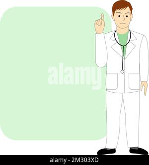 Un médecin de sexe masculin, vétérinaire donnant un conseil Banque D'Images