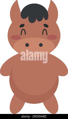 cheval mignon animal Illustration de Vecteur