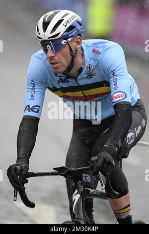 Le Belge Tim Declercq photographié en action pendant la course masculine aux Championnats du monde de route UCI à Harrogate, dans le North Yorkshire, au Royaume-Uni, dimanche 29 septembre 2019. Les mondes ont lieu du 21 au 29 septembre. BELGA PHOTO YORICK JANSENS Banque D'Images