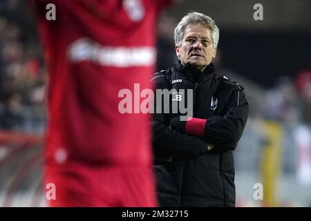 Laszlo Boloni, entraîneur-chef d'Anvers, photographié lors d'un match de football entre le R Antwerp FC et LE KV Kortrijk, le jeudi 23 janvier 2020 à Anvers, première étape de la demi-finale de la coupe belge Croky. BELGA PHOTO YORICK JANSENS Banque D'Images