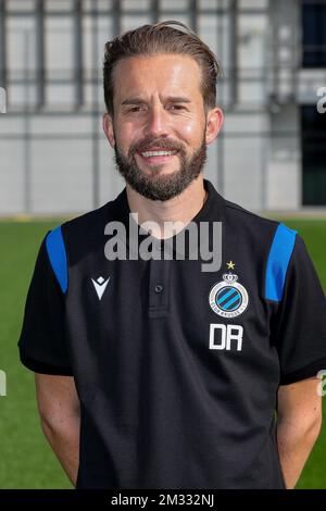 Devy Rigaux, le directeur de l'équipe du Club, pose pour photographe, lors du photoshoot 2020-2021 du club belge Jupiler Pro League Club Brugge, le mercredi 15 juillet 2020 à Knokke-Heist. BELGA PHOTO BRUNO FAHY Banque D'Images