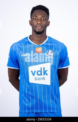 Sulayman Marreh de Gent pose pour le photographe, au photoshoot 2020-2021 du club belge de football KAA Gent, vendredi 24 juillet 2020 à Gent. BELGA PHOTO JASPER JACOBS Banque D'Images