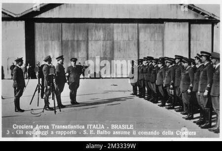 Aeroplani - Aviatori Crociera Aerea Transatlantica Italia Brasile (3) Banque D'Images