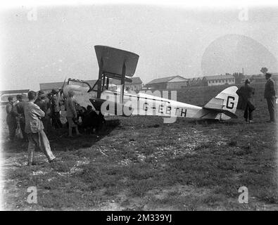 Aeroplani - de Havilland DH.60 Moth era un biplano monomotore da turismo, usato anche Come da addesstramento, prodotto dall'azienda britannica de Havilland Aircraft Company a partire dalla metà degli anni venti Banque D'Images