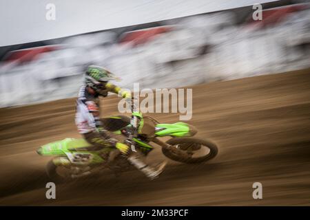 Belge Clement Desalle en action lors du Grand Prix MXGP de motocross, 13th (sur 18) course du Championnat du monde FIM de motocross, dimanche 18 octobre 2020 à Lommel. BELGA PHOTO JASPER JACOBS Banque D'Images