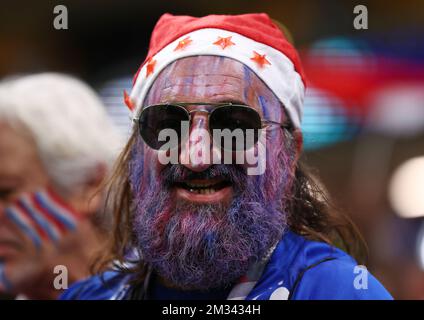Al Khor, Qatar. 14th décembre 2022. Les fans français lors du match de la coupe du monde de la FIFA 2022 au stade Al Bayt, Al Khor. Le crédit photo devrait se lire: David Klein/Sportimage crédit: Sportimage/Alay Live News Banque D'Images