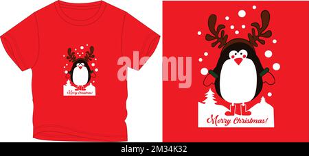 merry christmas t shirt motif graphique vecteur illustration fichier numérique Illustration de Vecteur