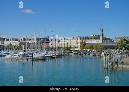 Marina, Segelboote, Konstanz, Bade-Wurtemberg, Allemagne Banque D'Images