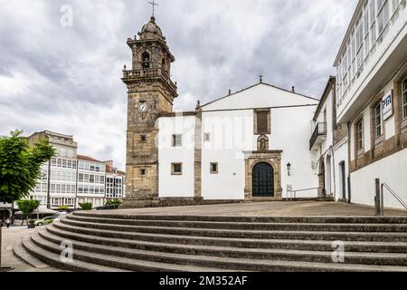 Église et couvent de Saint-Domingue à la place HM Garcia Naveira à Betanzos, la Coruna, Galice en Espagne Banque D'Images