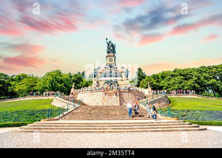 Niederwalddenkmal, Hessen, Allemagne Banque D'Images