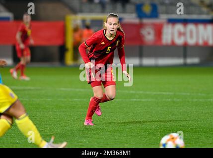 Jarne Teulings de Belgique photographiés en action lors d'un match de football entre l'équipe nationale belge les flammes rouges et le Kosovo, jeudi 21 octobre 2021 à Heverlee, troisième match du groupe F de la scène du groupe de qualifications pour la coupe du monde 2023. BELGA PHOTO DAVID CATRY Banque D'Images