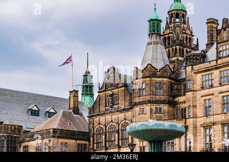 L'hôtel de ville de Sheffield est un bâtiment municipal situé dans la ville de Sheffield, en Angleterre. Le bâtiment est utilisé par le conseil municipal de Sheffield. Il s'agit d'une catégorie I répertoriée Banque D'Images