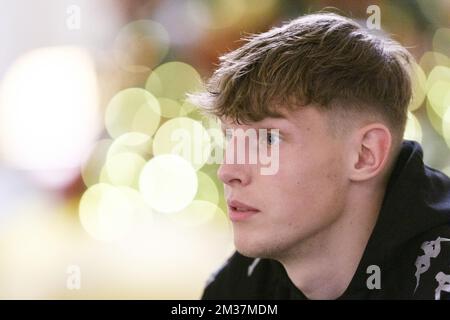 Nauris Petkevicius de Charleroi photographié pendant le camp d'entraînement d'hiver de l'équipe belge de football Sporting Charleroi à Antalya, Turquie, lundi 10 janvier 2022. BELGA PHOTO NICOLAS LAMBERT Banque D'Images