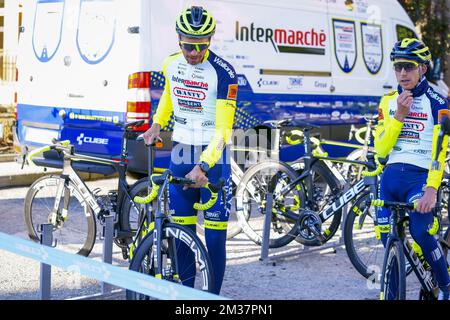 Dutch Boy Van Poppel d'Intermarche Wanty-Gobert Materiaux photographié lors d'une session de formation à la journée des médias de l'équipe cycliste belge Intermarche-Wanty-Gobert Materiaux Alicante, Espagne, le vendredi 14 janvier 2022, en préparation de la prochaine saison. BELGA PHOTO JOMA GARCIA Banque D'Images