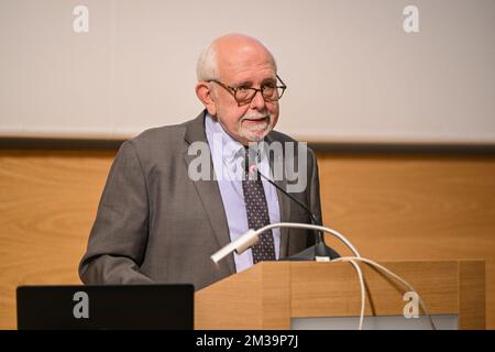 PHILIPPE Jacquij, directeur général DE FPS Finance, photographié lors d'une conférence de presse du ministère fédéral des Finances sur la déclaration fiscale 2022, mercredi 27 avril 2022, à Bruxelles. BELGA PHOTO LAURIE DIEFFEMBACQ Banque D'Images