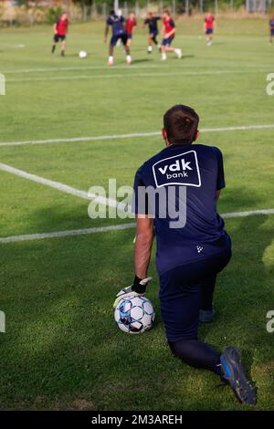 CORRECTION DE LÉGENDE - correction du nom du photographe à DOMEN GROGL au lieu de DOMEN GORL - LA VERSION CORRECTE SUIT - l'illustration montre une session de formation de JPL KAA Gent le premier jour de leur scène à Stegersbach, Autriche, avant la saison 2022-2023, le lundi 27 juin 2022. BELGA PHOTO DOMEN GROGL Banque D'Images