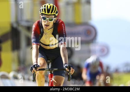 Geraint britannique Thomas d'Ineos Grenadiers photographié pendant la phase 18 de la course cycliste Tour de France, de Lourdes à Hautacam (143km), France, le jeudi 21 juillet 2022. Le Tour de France de cette année a lieu du 01 au 24 juillet 2022. BELGA PHOTO DAVID PINTENS - SORTIE ROYAUME-UNI Banque D'Images