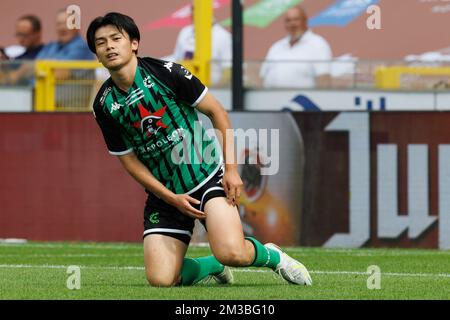 Ayase Ueda de cercle photographié lors d'un match de football entre cercle Brugge et RSCA Anderlecht, samedi 30 juillet 2022 à Bruges, le 2 e jour de la première division du championnat belge de la Jupiler Pro League 2022-2023. BELGA PHOTO KURT DESPLENTER Banque D'Images