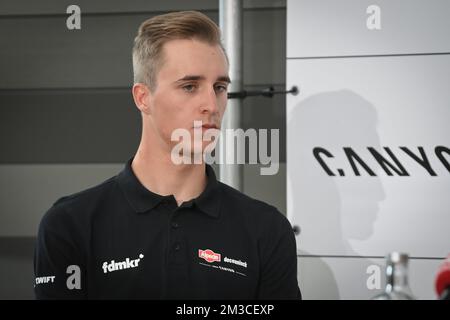 Belge Niels Vandeputte photographié lors de la présentation de l'équipe de cyclocross 'Alpecin-Deceuninck', au siège de Deceuninck à Hooglede, jeudi 15 septembre 2022. BELGA PHOTO DAVID STOCKMAN Banque D'Images