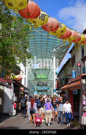 Scènes de Chinatown, Singapore SIN Banque D'Images