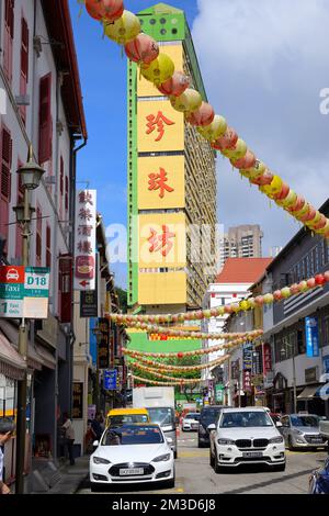 Scènes de Chinatown, Singapore SIN Banque D'Images