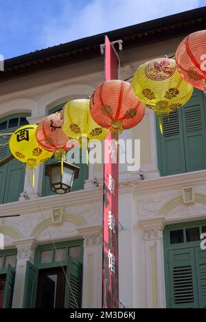 Scènes de Chinatown, Singapore SIN Banque D'Images