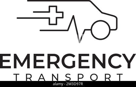Logo vectoriel de la gamme de voitures d'ambulance d'urgence Illustration de Vecteur