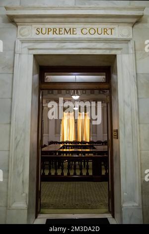Little Rock, AR, États-Unis - 9 septembre 2022 : la salle de la Cour suprême Banque D'Images