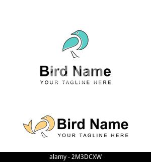 Simple et unique Bird image graphique icône logo design abstrait concept vecteur stock. Peut être utilisé comme symbole lié à l'animal ou à l'illustration Illustration de Vecteur