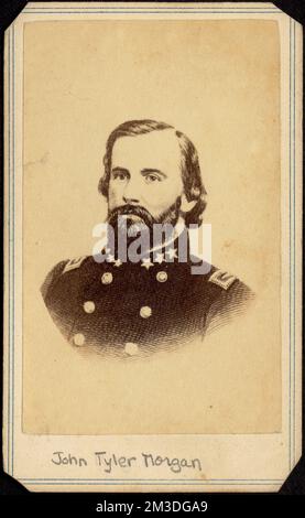 John Tyler Morgan , officiers militaires, Morgan, John Tyler, 1824-1907, Collection carte de visite Banque D'Images