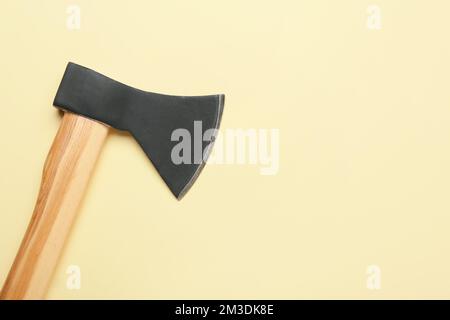 AX sur fond jaune, vue de dessus Banque D'Images