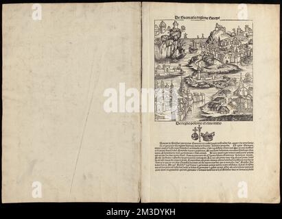 Feuilles de Liber chronicarum, avec vues de Sarmatie regione Europe, Cracovie, Lubeca et Nissa , Incunabula, spécimens, cartes, Cracovie Pologne, Vues aériennes, œuvres de début à 1800, Nysa Pologne, vues aériennes, œuvres de début à 1800, Pologne, vues aériennes, œuvres de début à 1800, Ukraine, vues aériennes, œuvres de début à 1800, Lübeck Allemagne, vues aériennes, œuvres de début à 1800 Norman B. Leventhal Centre de carte Collection Banque D'Images