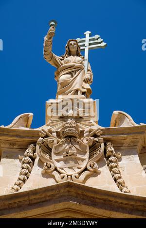 Sainte-Lucie ou Sainte-Lucie était un martyr chrétien qui est mort pendant la persécution dioclétianique - la Valette, Malte Banque D'Images