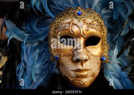 VENISE - SEPTEMBRE 14: magasin de masques de carnaval de rue sur 14 septembre 2014 à Venise, Italie. Le Carnaval de Venise est un festival annuel qui se tient à Venise Banque D'Images