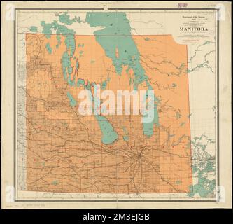 Manitoba , Manitoba, cartes Norman B. Leventhal Map Centre Collection Banque D'Images