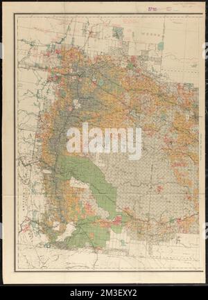 Carte du Manitoba, de la Saskatchewan et de l'Alberta, établissement foncier, provinces des Prairies, cartes, subventions foncières, Provinces des Prairies, cartes, provinces des Prairies, cartes Norman B. Leventhal Map Centre Collection Banque D'Images