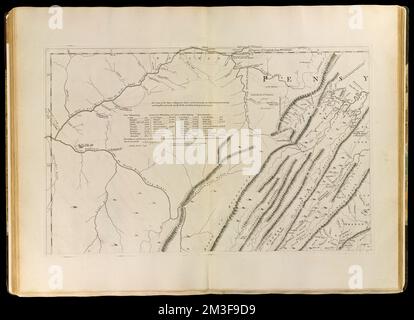 Une carte de la partie la plus habitée de la Virginie contenant l'ensemble de la province du Maryland avec une partie de Pensilvania, New Jersey et Caroline du Nord, Indiens de l'Amérique du Nord, Etats de l'Atlantique du Moyen, cartes, travaux tôt à 1800, Virginia, cartes, travaux tôt à 1800, Maryland, cartes, travaux tôt à 1800, Etats de l'Atlantique du Moyen-Orient, cartes, travaux préliminaires à la collection du Centre de cartes Norman B. Leventhal 1800 Banque D'Images
