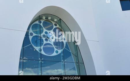 Le MOXI alias le Wolf Museum of exploration + innovation à Santa Barbara, Californie, Etats-Unis Banque D'Images