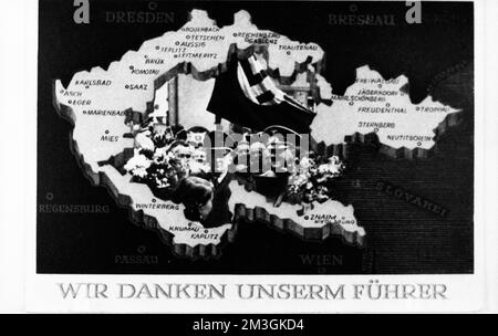 Chaque année, le Sudeten allemand Landsmannschaft, ici sur 27. 5. 1969 à Nuremberg, célèbre traditionnellement la Journée allemande des Sudètes, en Allemagne Banque D'Images