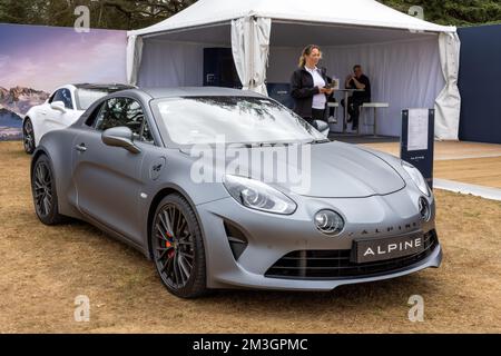 Alpine A110S, exposé au Concours d’élégance tenu au Palais de Blenheim le 4th septembre 2022 Banque D'Images