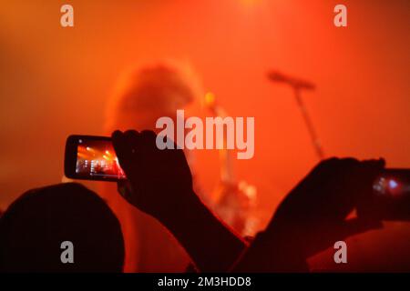 SXSW - Jim James en concert Banque D'Images