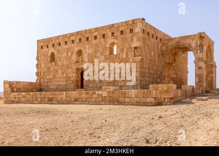 Extérieur du château du désert de Qasr Al Hallabat en Jordanie Banque D'Images