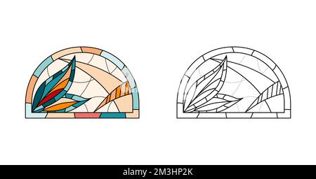 Peinture de verre coloré pour le dessin. Illustration de Vecteur