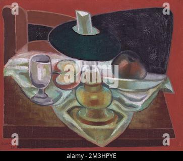 Juan gris (1887–1927) titre sous la lampe Date janvier – juillet 1925 Banque D'Images