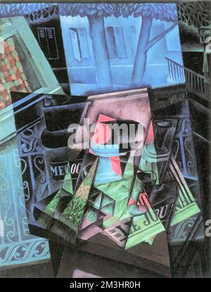 Juan gris (1887-1927) encore la vie avant une fenêtre ouverte alias place Ravignan Date 1915 Banque D'Images