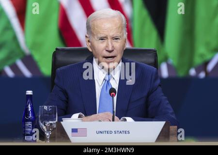 Washington, États-Unis. 15th décembre 2022. Le Président Joe Biden participe à la session des dirigeants du Sommet États-Unis-Afrique au Centre des congrès Walter E. Washington, DC, jeudi, 15 décembre 2022. Photo d'Oliver Contreras/UPI crédit: UPI/Alay Live News Banque D'Images