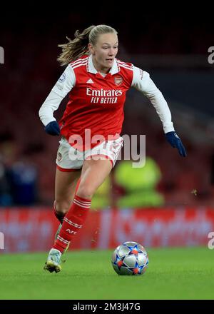 Frida Maanum d'Arsenal en action lors du match C de l'UEFA Women's Champions League au stade Emirates, Londres. Date de la photo: Jeudi 15 décembre 2022. Banque D'Images