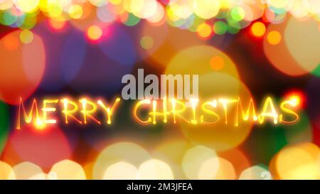 Des fêtes de fin d'année aux effets de flou. Joyeux Noël ! Banque D'Images